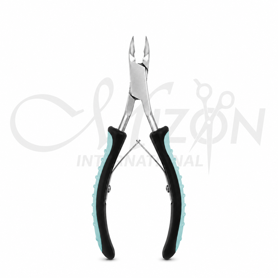 Cuticle Cutter Non-Slip Nail Nippers Stainless Steel Professional Manicure Tool by Mizon International
