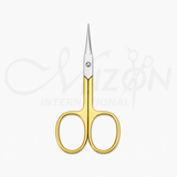 Gold Cuticle and Nail Scissors Stainless Steel Precision Manicure Tool by Mizon International