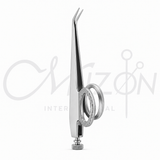 Mizon International De Weckers Ophthalmic Scissors 6 cm featuring compact precision blades, stainless steel construction, ergonomic ring handles, and professional design for delicate ophthalmic procedures.