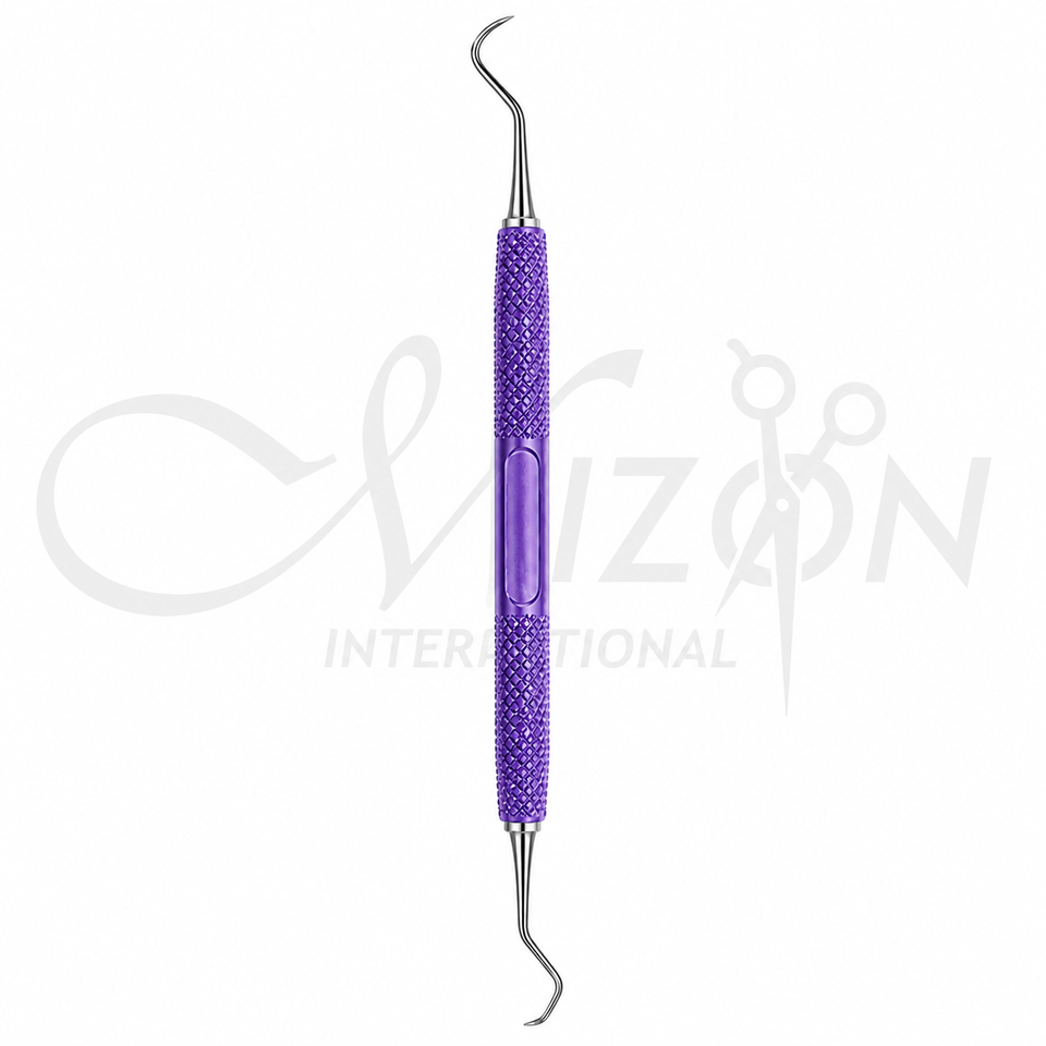 Mizon International Dental Sickle Scaler featuring Premium Medical-Grade Surgical Stainless Steel Construction, Precision Sickle Working Tip, Ergonomic Knurled Non-Slip Handle, Satin Anti-Glare Finish, Professional Dental Hygiene Instrument for Plaque, Tartar & Supragingival Calculus Removal, Preventive Dentistry, Periodontal Therapy, and General Dental Practice.