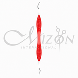 Mizon International Dental Sickle Scaler featuring Premium Medical-Grade Surgical Stainless Steel Construction, Precision Sickle Working Tip, Ergonomic Knurled Non-Slip Handle, Satin Anti-Glare Finish, Professional Periodontal Scaler for Plaque, Tartar & Supragingival Calculus Removal, Preventive Dentistry, Periodontal Therapy, and General Dental Procedures.
