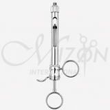 Mizon International Dental Aspirating Syringe 1.8 ML with Harpoon featuring a professional aspirating design, 1.8 ML capacity, integrated harpoon mechanism, precision dental construction, and controlled local anesthetic delivery for professional dental procedures.