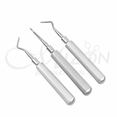 Dental Elevator Set of 3 – Stainless Steel Tooth Extraction Instruments | Mizon International