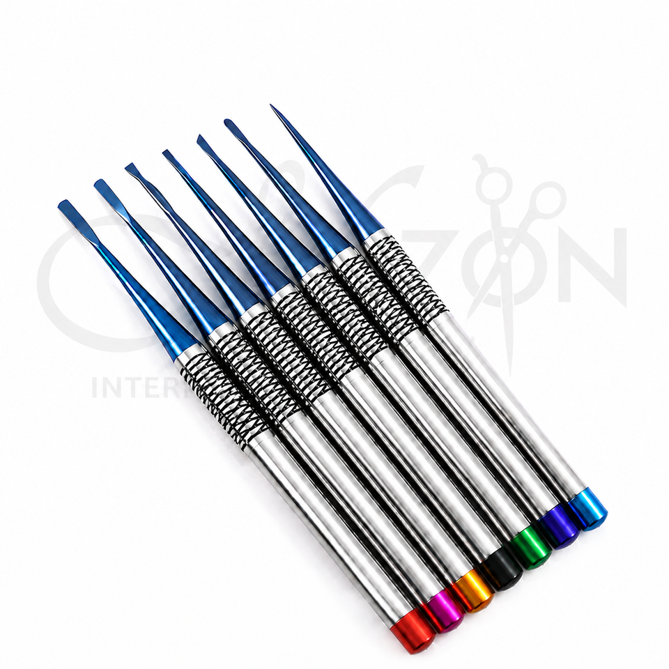 Mizon International Dental Elevators Archives featuring Premium Medical-Grade Surgical Stainless Steel Dental Elevators, Root Elevators, Luxating Elevators, Cogswell Elevators, Schlemmer Elevators, Bernard Spade Elevator Sets, Coupland Elevators, Warwick James Elevators, Professional Tooth Extraction Instruments, and Oral Surgery Instruments