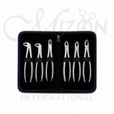 Dental Extraction Forceps 6-Piece Kit Stainless Steel Professional Dental Instrument Set by Mizon International