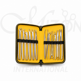 Dental Extraction Forceps Set Stainless Steel Professional Dental Instrument Kit by Mizon International