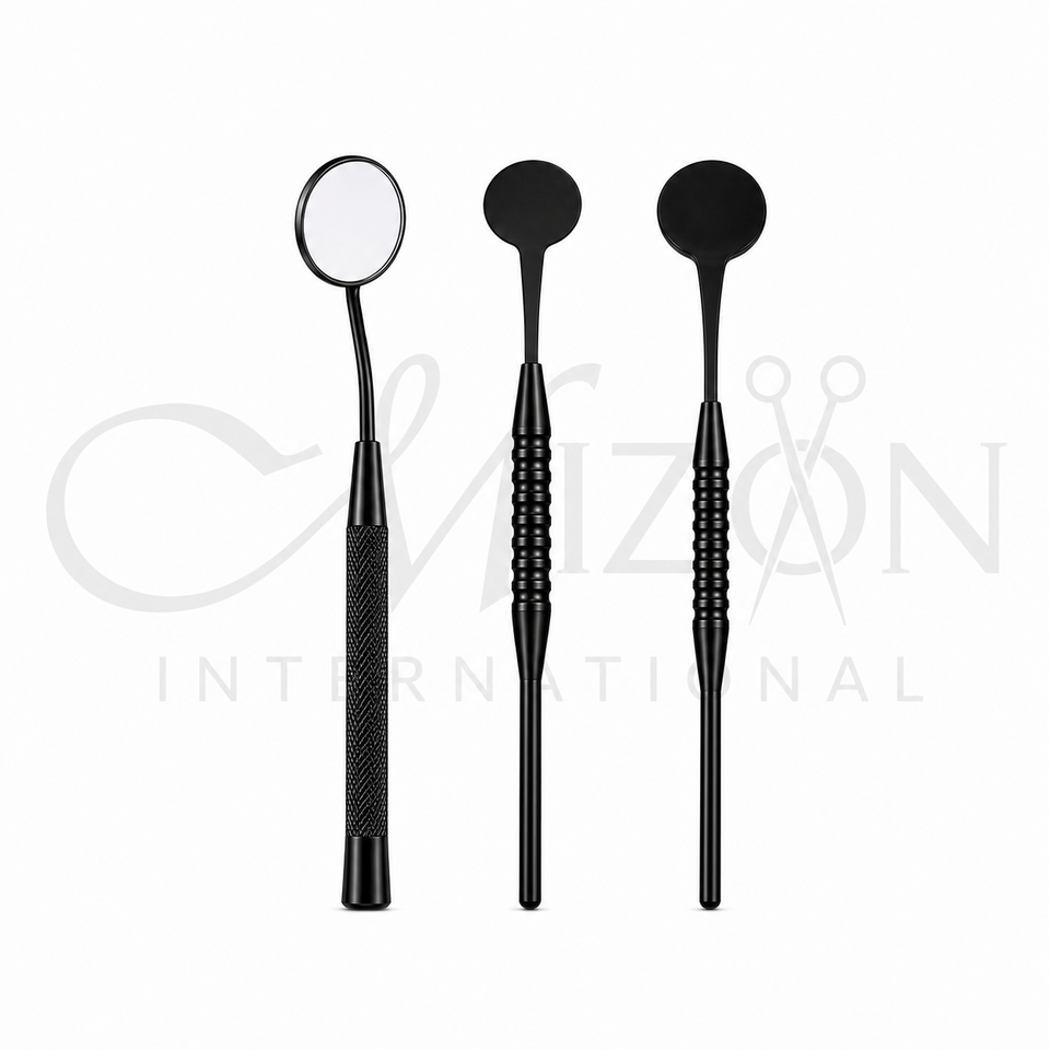 Dental Mirror Mouth Examination Mirror Stainless Steel Diagnostic Instrument by Mizon International