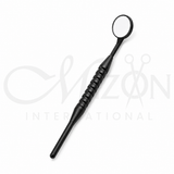 Dental Mouth Examination Mirror Stainless Steel with Ergonomic Anti-Slip Handle by Mizon International