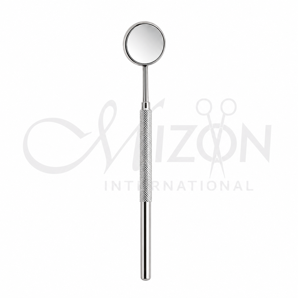 Premium Stainless Steel Dental Mouth Mirror with Knurled Handle for Professional Oral Examination – Mizon International