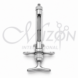 Mizon International Dental Syringes Collection featuring professional dental anesthetic syringes, aspirating syringes, self-aspirating syringes, and carpule dental syringe instruments for professional dental procedures.
