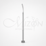 Mizon International 21cm Dingman Otobrader surgical instrument with curved blade and knurled stainless steel handle