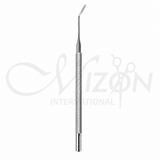 Mizon International Dingman Otobrader 17.5cm with angled beveled tip and knurled stainless steel handle