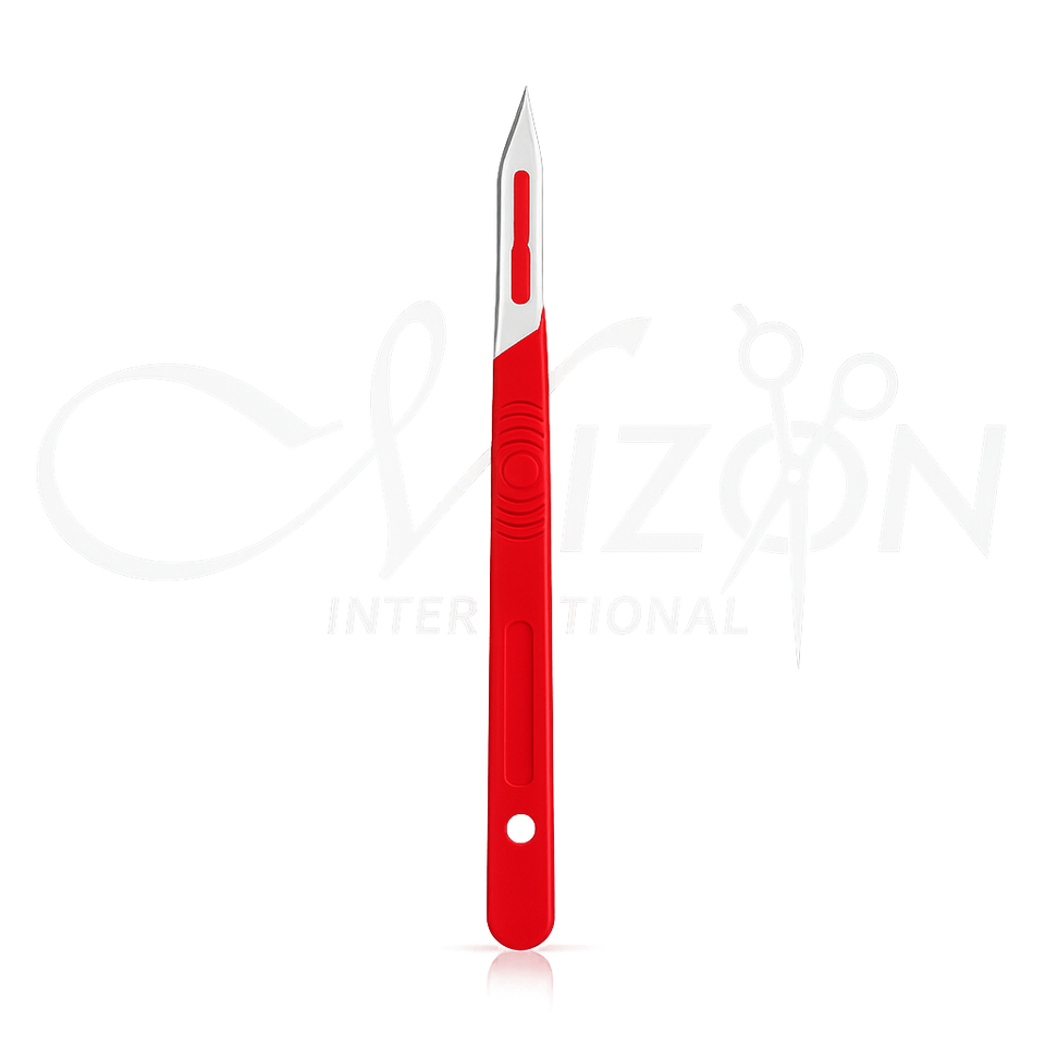 Disposable Scalpel Handled Knife with Stainless Steel Blade and Ergonomic Plastic Handle – Mizon International Surgical Instrument