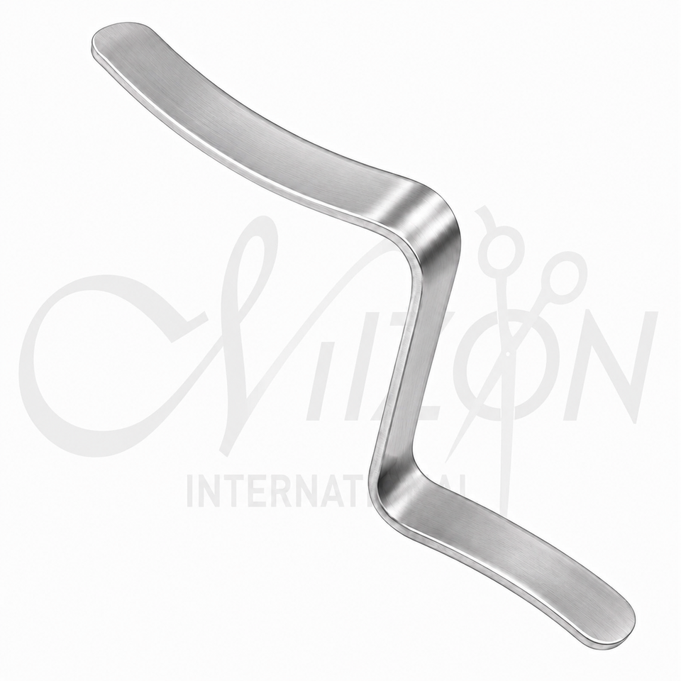 Mizon International Doane Knee Retractor 6 Inch 152mm with 57mm blades, 69mm depth and 11mm width Z-style orthopedic surgical instrument