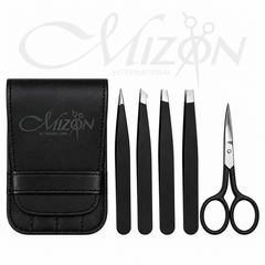 Eyebrow Tweezers Kit | Professional Stainless Steel Beauty Tools | Mizon