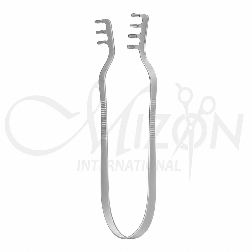 Finsen Retractor 8 cm Three Prong Surgical Retractor Stainless Steel by Mizon International