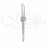 Foerster Forceps Ellis Instruments made from premium stainless steel with serrated curved tips and fenestrated handle for tissue and dressing handling by Mizon International.