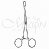 Mizon International Foerster Sponge Forceps curved serrated jaw 7 inch 180mm surgical sponge holding instrument