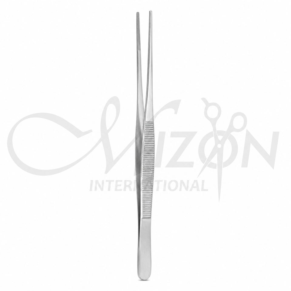 Gerald Surgical Forceps 7 Inch Straight Serrated Stainless Steel Surgical Instrument by Mizon International
