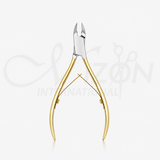 Gold Stainless Steel Cuticle Nipper Cutter Professional Manicure Tool by Mizon International