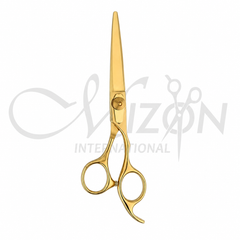 Mizon International Golden Hair Cutting Scissors 6 Inch | Premium Japanese Stainless Steel Professional Barber Shears