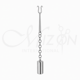 Gruber Columella Nasal Hooks with Weighted Retractor Stainless Steel ENT Surgical Instrument by Mizon International
