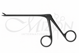 Mizon International Hartmann Crocodile Forceps serrated 8 x 2mm jaws 80mm black finish ENT surgical instrument