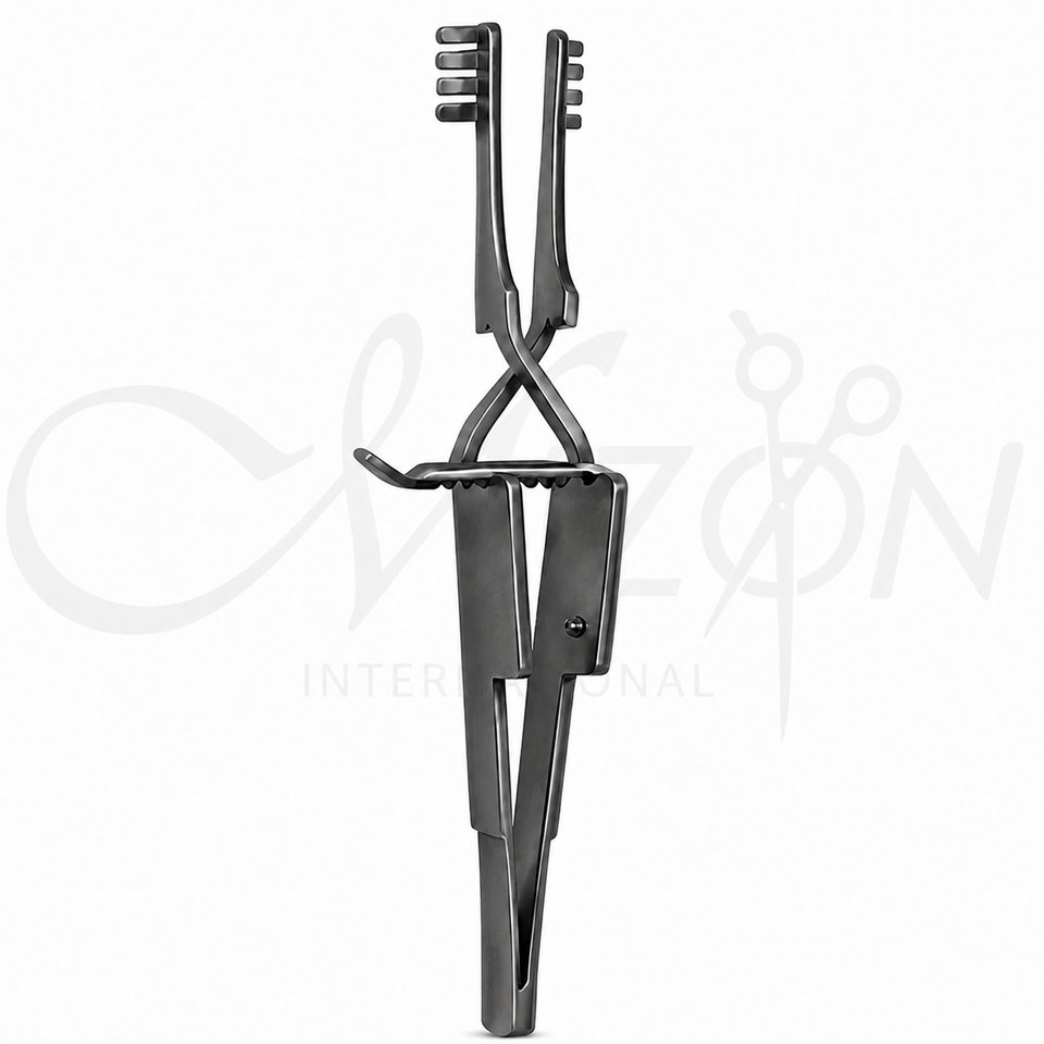 Mizon International Heiss Self-Retaining Retractor 4 Inch Blunt with 4×4 blunt prongs and precision surgical stainless steel construction