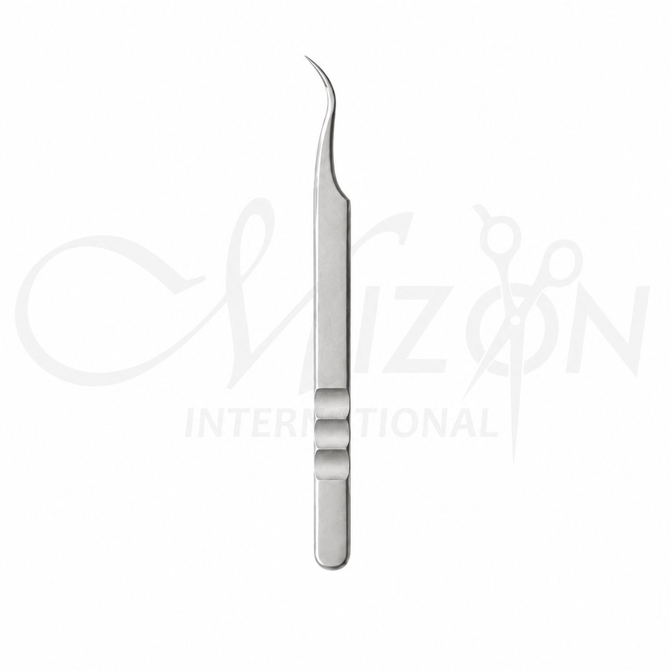 High Precision Curved Lash Tweezers 12.5cm Stainless Steel Eyelash Extension Tweezer by Mizon International