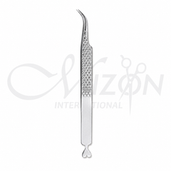 High Precision Curved Lash Tweezers 12.5 cm | Professional Eyelash Extension Tweezers | Mizon International