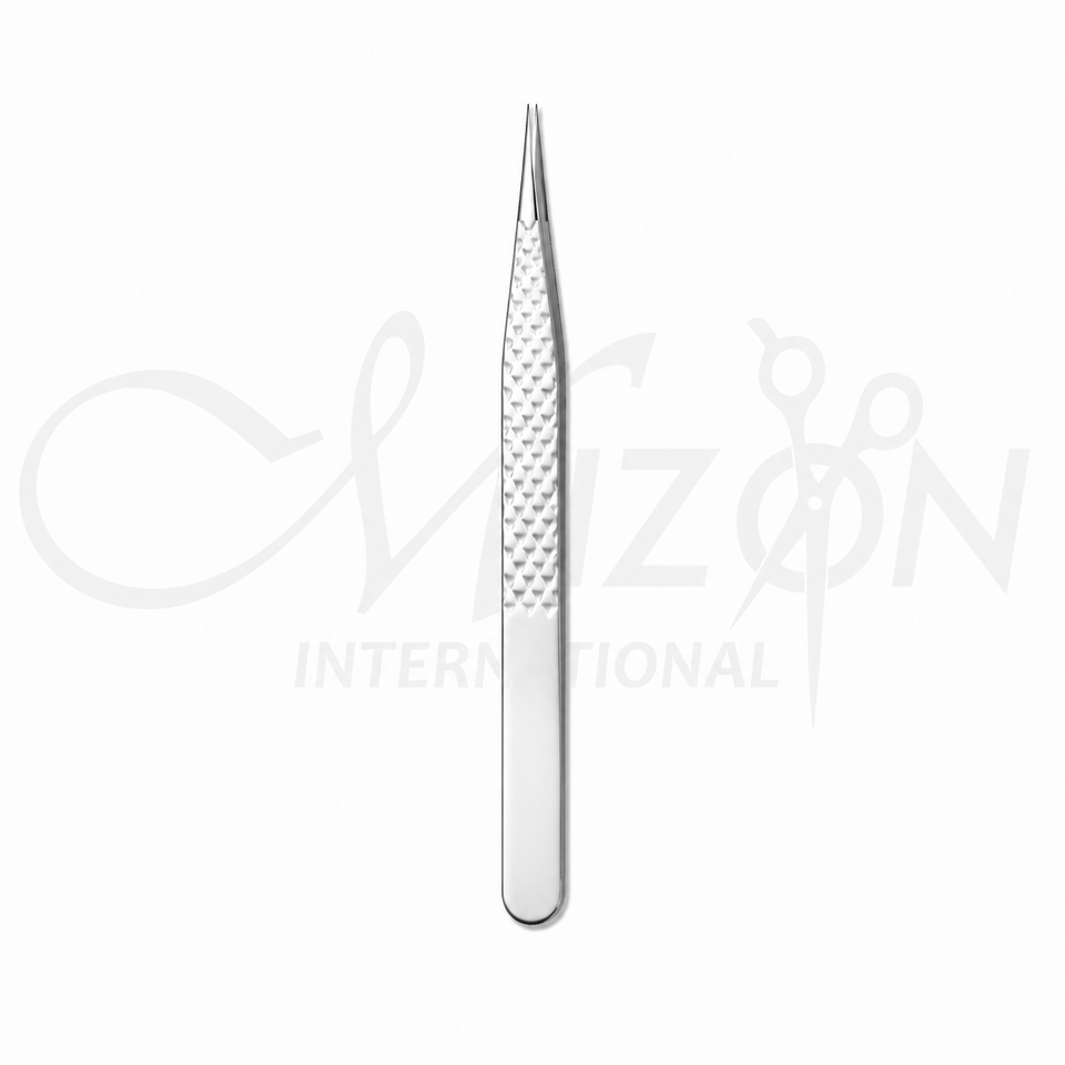 High Precision Straight Lash Tweezers 11.5cm Stainless Steel Eyelash Extension Tweezer by Mizon International