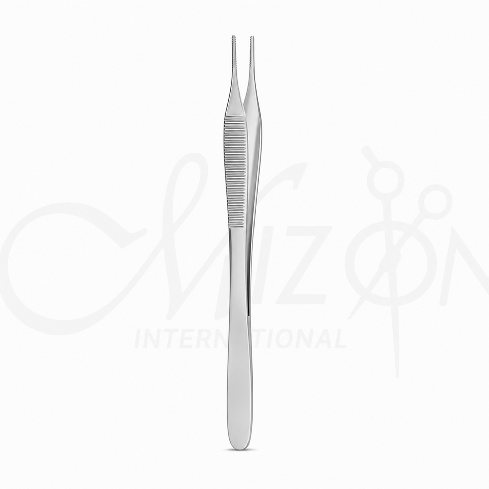Hudson Ewald Thumb Dressing Forceps 12cm Serrated Stainless Steel Surgical Instrument by Mizon International