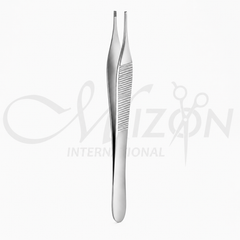 Hudson Ewald Thumb Dressing Forceps Serrated Tips 12 cm | Surgical Thumb Forceps | Mizon International