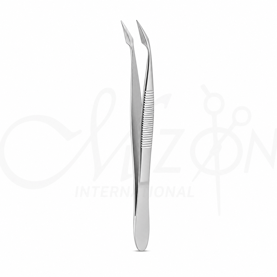 Hunter Curved Splinter Forceps 10.5cm Stainless Steel Surgical Instrument by Mizon International
