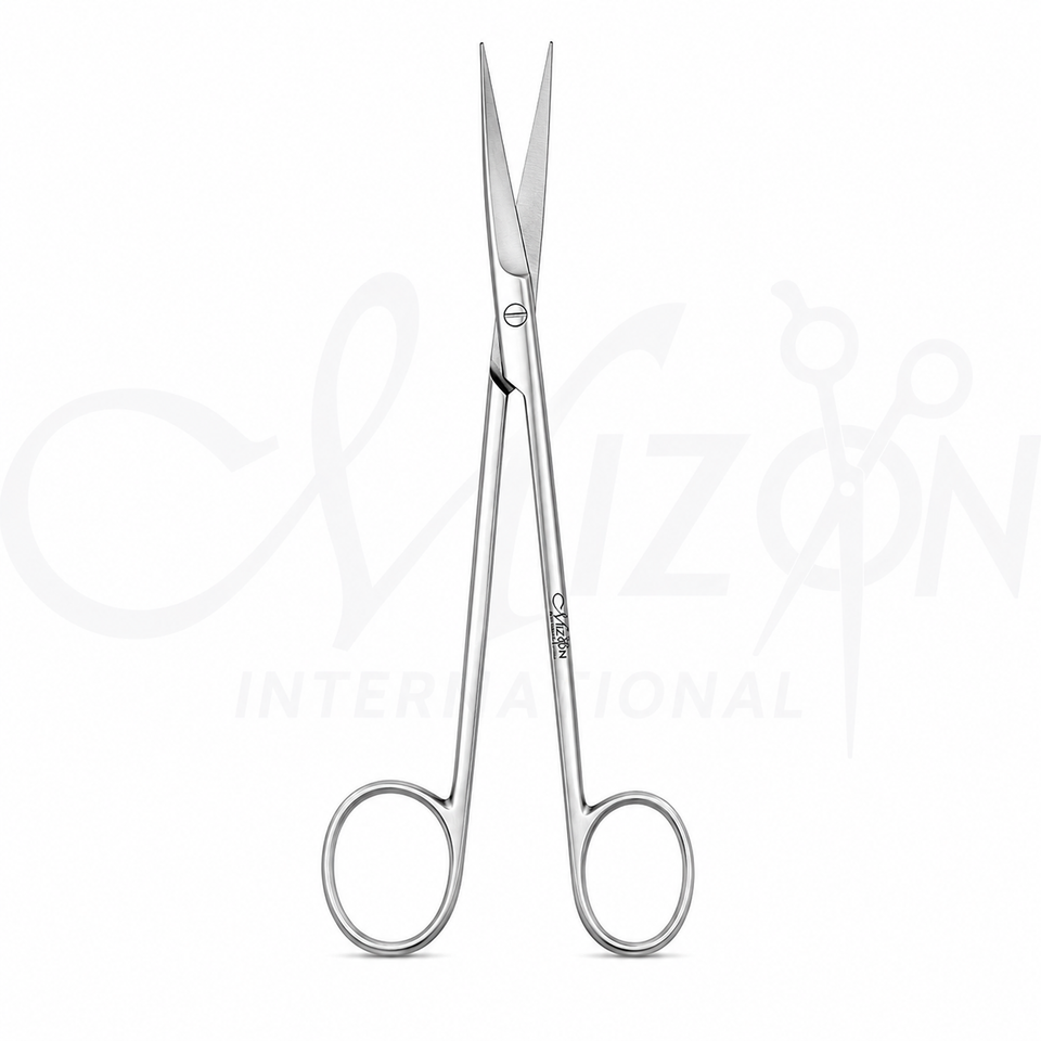 Iris Scissors 4 1/2 Inch Straight Ribbon Handles Stainless Steel Surgical Instrument by Mizon International