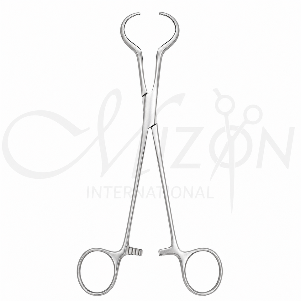 Mizon International Lewin Bone Holding Forceps featuring precision bone-grasping jaws, surgical-grade stainless steel construction, ergonomic professional handles, and reusable design for orthopedic and trauma procedures.