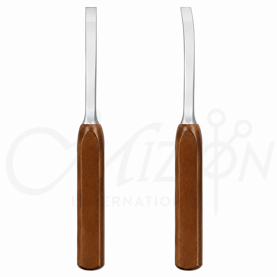Mizon International Lexer Bone Osteotome featuring precision surgical construction, durable stainless steel material, ergonomic handling, and a professional working end for orthopedic bone procedures.