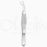 Mizon International Mendonca Strabismus Forceps featuring fine precision working tips, surgical-grade stainless steel construction, ergonomic handling, and specialized ophthalmic design for strabismus procedures.