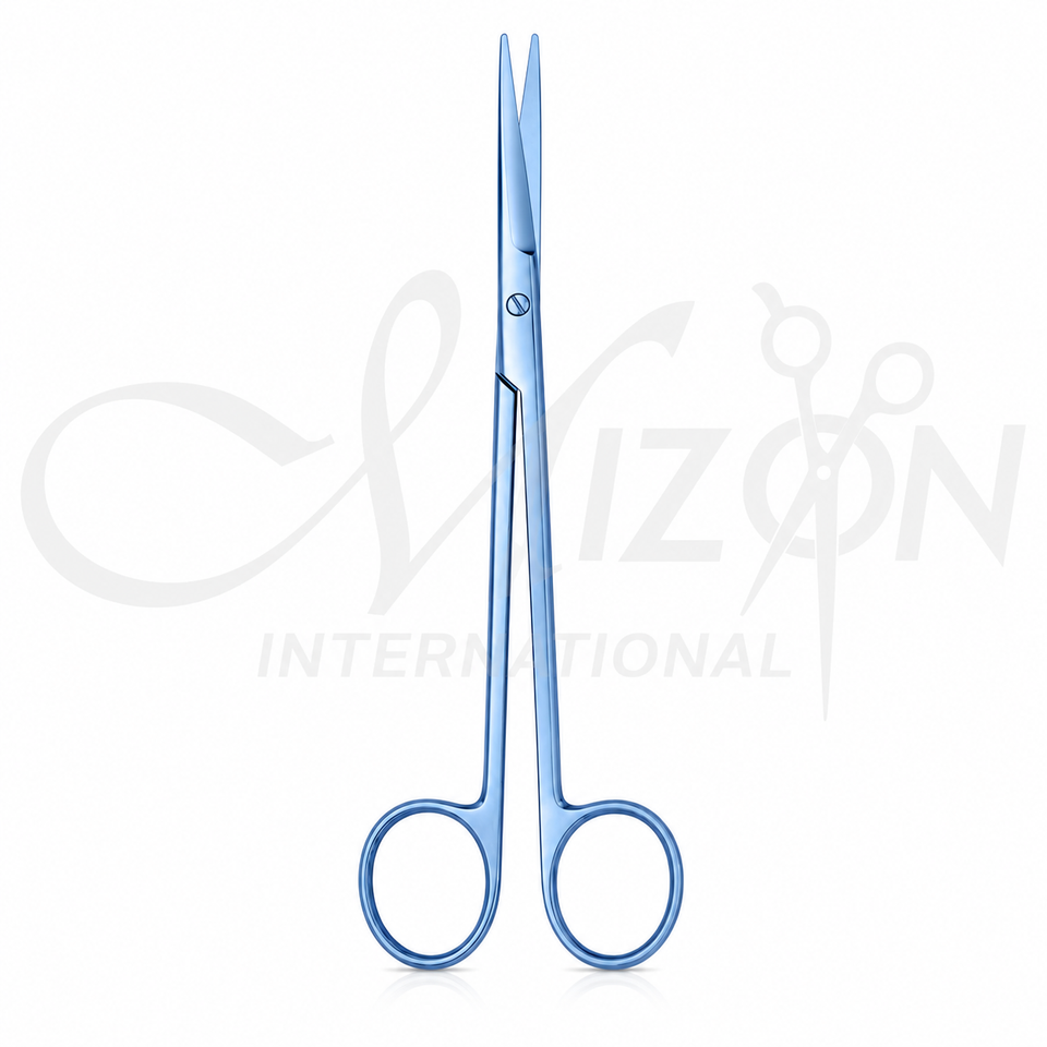 Metzenbaum Titanium Scissors Straight 14 cm Titanium Coated Surgical Scissors by Mizon International
