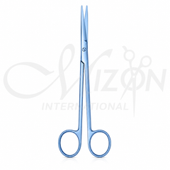 Metzenbaum Scissors Titanium Straight 14 cm | Titanium-Coated Surgical Dissecting Scissors | Mizon International