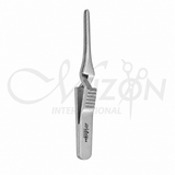 Micro Bulldog Straight Serrated Jaw Surgical Clamp 5 cm made from stainless steel with atraumatic micro serrated jaws for vascular and intestinal surgery by Mizon International.