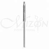 Mizon International 125mm stainless steel microsurgical scalpel handle with textured grip