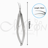 Mizon International Duckbill Lens Implantation Forceps featuring a half-type duckbill working profile, precision lens-holding design, and professional ophthalmic construction for intraocular lens procedures.