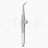 Mizon International De Weckers Ophthalmic Scissors Pointed 11 cm featuring pointed precision blades, stainless steel construction, ergonomic ring handles, and professional ophthalmic design.