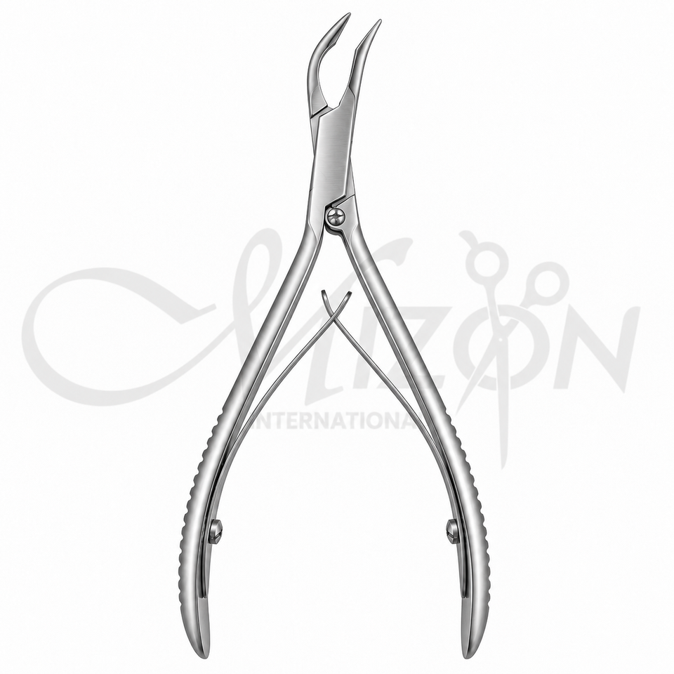 Mizon International Micro Rongeur Side Angled 1mm 145mm professional neurosurgical bone cutting instrument