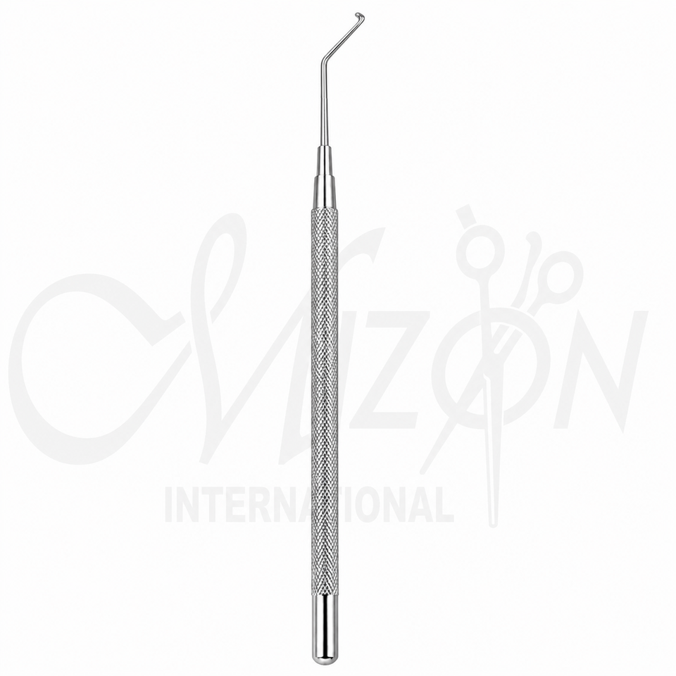 Mizon International Phaco Chopper Angled Shaft 1.6mm Tip for professional ophthalmic surgical instrument sets