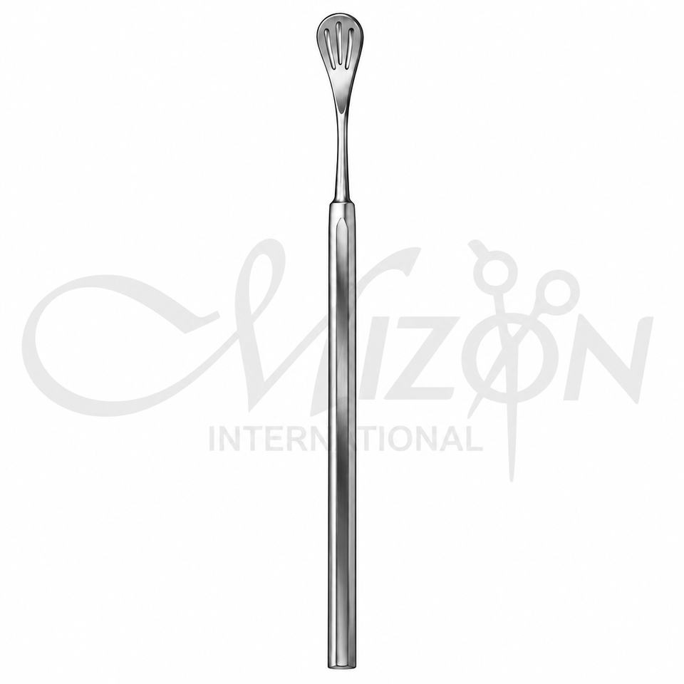Mizon International Troutman Spatula 6mm Serrated Lens Spatula for professional ophthalmic surgical instrument sets
