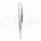 Mizon International Ophthalmic Forceps featuring fine precision tips, surgical-grade stainless steel construction, ergonomic handling, and professional ophthalmic design.