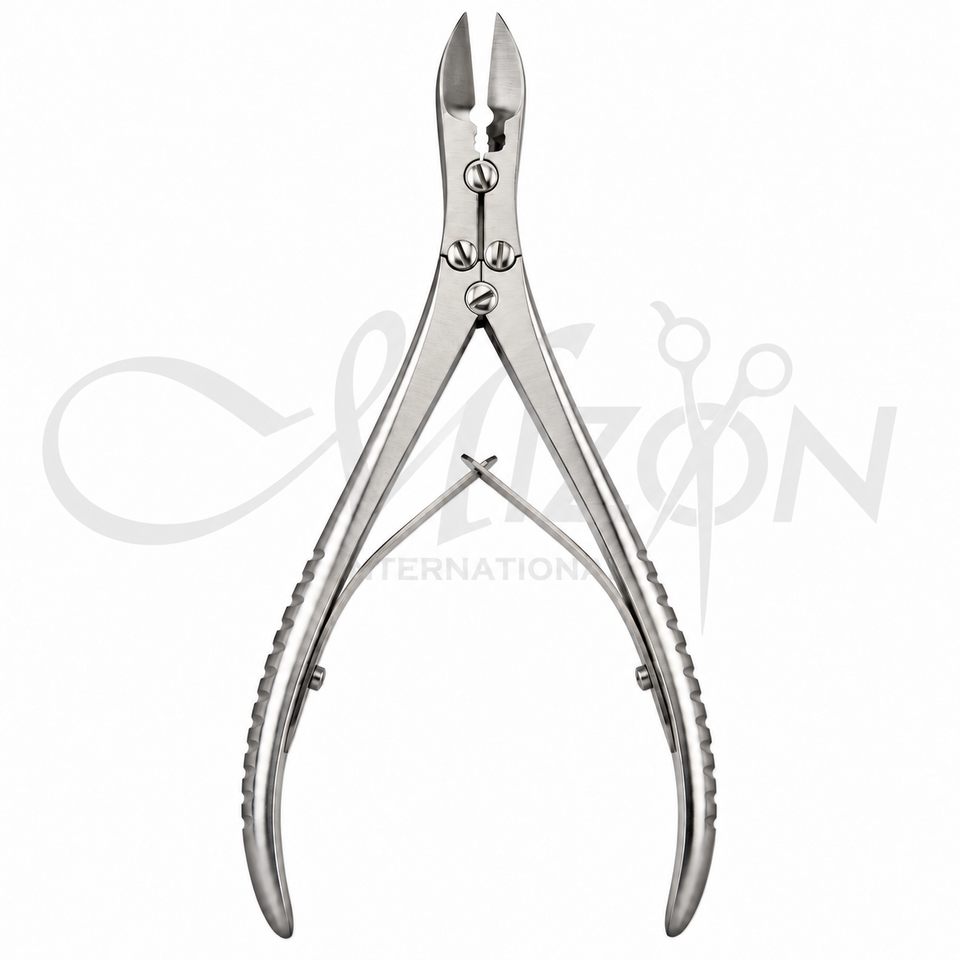 Mizon International Nail and Bone Cutter Double-Action 6 inch stainless steel surgical instrument