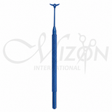 Titanium Ophthalmic Surgical Marker with precision corneal marking tip and ergonomic knurled handle by Mizon International for ophthalmic eye surgery.